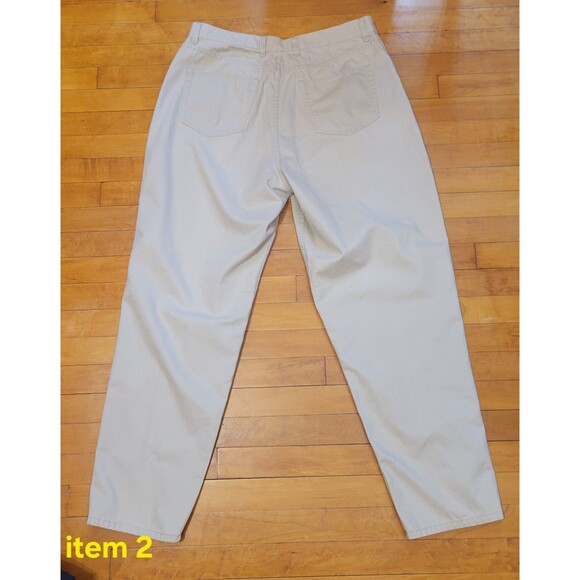 Eddie Bauer Lot Of 2 Women's Chino Pants Size 18 Cream & Sand  Classic Casual - Picture 14 of 16